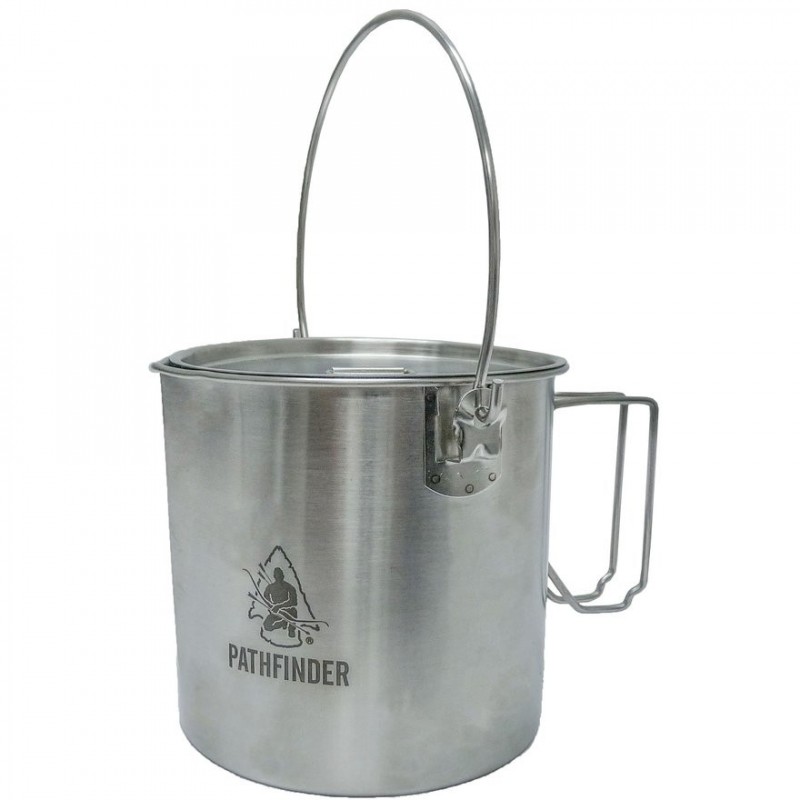 Popote en acier inoxydable de 1,9 L Pathfinder Popote en acier inoxydable de 1,9 L Pathfinder