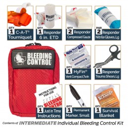 Kit Individual Bleeding Control Red NAR