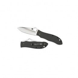 Spyderco Bradley Fibre De Carbone Lame Lisse